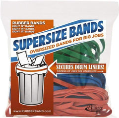Alliance - 12" Circumference, 1/4" Wide, Heavy-Duty Band Rubber Band Strapping - 24 Pieces - Exact Industrial Supply