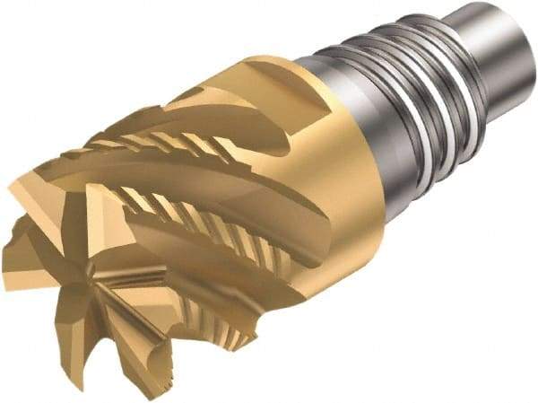 Sandvik Coromant - 316-SM Grade 1030 Carbide End Milling Tip Insert - 6 Flutes, 16mm Cutting Diam, 8.5mm Depth of Cut, 18.7mm Extension, 1/64" Cnr Rad, 45° Helix - Exact Industrial Supply