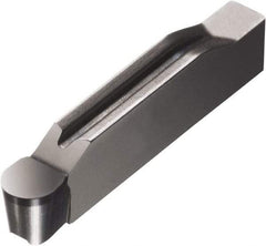 Sandvik Coromant - 0800N123 Grade 7015, 8mm Cutting Width CBN Grooving Insert - 0.85mm Max Depth of Cut, Neutral, 4mm Corner Radius, TiN Finish - Exact Industrial Supply