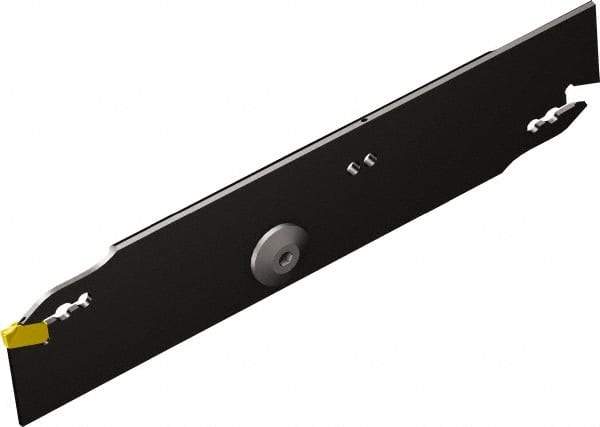 Sandvik Coromant - 26mm Max Depth of Cut, Right Hand Cut, Indexable Grooving Blade - E Seat Size, QD-N/R/L2..C..A Insert Style, Series Corocut QD - Exact Industrial Supply