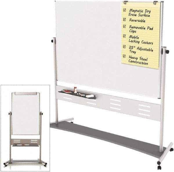 MasterVision - Magnetic Dry Erase Easel - 80" High - Exact Industrial Supply