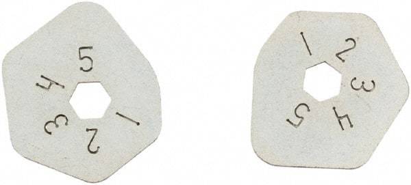 SEYMOUR-MIDWEST - 2 Piece, 5 Setting, Size 1/16 to 5/16 Gauge Rake Cam Set - Use with CAM Gauge Rake - Exact Industrial Supply