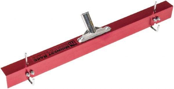 SEYMOUR-MIDWEST - Sled Style Gauge Rake - 24" Wide, Aluminum Head - Exact Industrial Supply