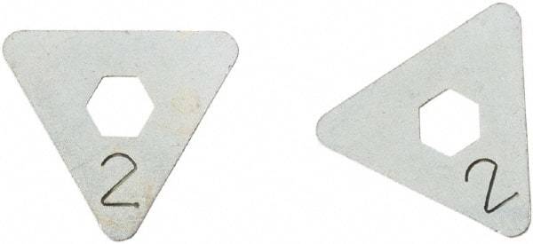 SEYMOUR-MIDWEST - 2 Piece, 3 Setting, Size 2 Gauge Rake Cam Set - Use with CAM Gauge Rake - Exact Industrial Supply