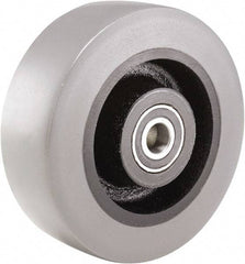 Hamilton - 6 Inch Diameter x 2 Inch Wide, Polyurethane on Cast Iron Caster Wheel - 1,620 Lb. Capacity, 2-1/2 Inch Hub Length, 3/4 Inch Axle Diameter, Tapered Roller Bearing - Exact Industrial Supply