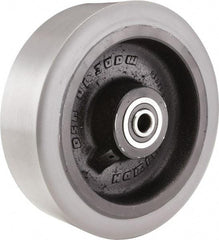 Hamilton - 12 Inch Diameter x 3 Inch Wide, Polyurethane on Cast Iron Caster Wheel - 4,700 Lb. Capacity, 4-1/2 Inch Hub Length, 3/4 Inch Axle Diameter, Sealed Precision Ball Bearing - Exact Industrial Supply