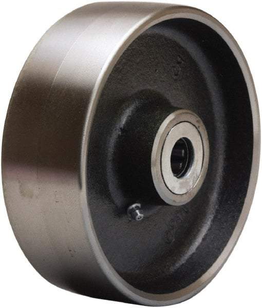 Hamilton - 6 Inch Diameter x 2 Inch Wide, Forged Steel Caster Wheel - 2,500 Lb. Capacity, 2-1/4 Inch Hub Length, 1/2 Inch Axle Diameter, Tapered Roller Bearing - Exact Industrial Supply