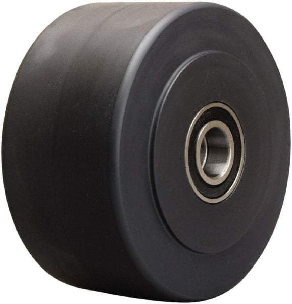 Hamilton - 6 Inch Diameter x 3 Inch Wide, Nylon Caster Wheel - 5,400 Lb. Capacity, 3-1/4 Inch Hub Length, 1 Inch Axle Diameter, Precision Ball Bearing - Exact Industrial Supply