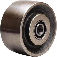 Hamilton - 6 Inch Diameter x 3 Inch Wide, Forged Steel Caster Wheel - 12,000 Lb. Capacity, 3-1/4 Inch Hub Length, 3/4 Inch Axle Diameter, Precision Ball Bearing - Exact Industrial Supply