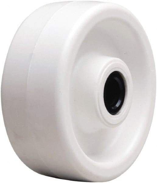 Hamilton - 5 Inch Diameter x 2 Inch Wide, Polyolefin Caster Wheel - 650 Lb. Capacity, 2-3/16 Inch Hub Length, 3/4 Inch Axle Diameter, Straight Roller Bearing - Exact Industrial Supply