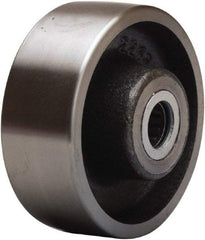 Hamilton - 4 Inch Diameter x 1-1/2 Inch Wide, Forged Steel Caster Wheel - 1,400 Lb. Capacity, 2-1/4 Inch Hub Length, 3/4 Inch Axle Diameter, Straight Roller Bearing - Exact Industrial Supply