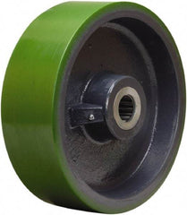 Hamilton - 12 Inch Diameter x 4 Inch Wide, Polyurethane on Cast Iron Caster Wheel - 4,800 Lb. Capacity, 4-1/4 Inch Hub Length, 1 Inch Axle Diameter, Straight Roller Bearing - Exact Industrial Supply