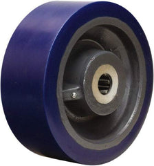 Hamilton - 10 Inch Diameter x 4 Inch Wide, Polyurethane on Forged Steel Caster Wheel - 5,000 Lb. Capacity, 4-1/4 Inch Hub Length, 1-1/2 Inch Axle Diameter, Straight Roller Bearing - Exact Industrial Supply