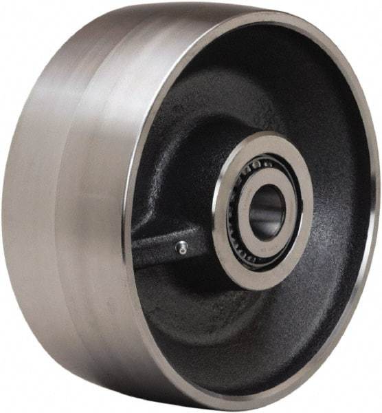 Hamilton - 10 Inch Diameter x 4 Inch Wide, Forged Steel Caster Wheel - 18,000 Lb. Capacity, 4-1/4 Inch Hub Length, 1-1/4 Inch Axle Diameter, Tapered Roller Bearing - Exact Industrial Supply