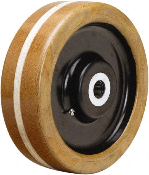 Hamilton - 10 Inch Diameter x 3 Inch Wide, Phenolic Caster Wheel - 3,600 Lb. Capacity, 3-1/4 Inch Hub Length, 1-15/16 Inch Axle Diameter, Plain Bore Bearing - Exact Industrial Supply