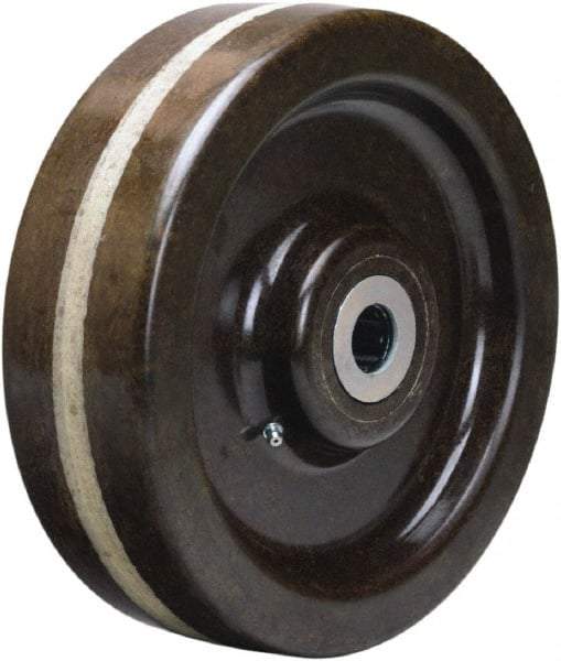 Hamilton - 10 Inch Diameter x 3 Inch Wide, Phenolic Caster Wheel - 2,900 Lb. Capacity, 3-1/4 Inch Hub Length, 1-15/16 Inch Axle Diameter, Plain Bore Bearing - Exact Industrial Supply