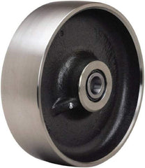 Hamilton - 10 Inch Diameter x 3 Inch Wide, Forged Steel Caster Wheel - 6,500 Lb. Capacity, 3-1/4 Inch Hub Length, 3/4 Inch Axle Diameter, Tapered Roller Bearing - Exact Industrial Supply