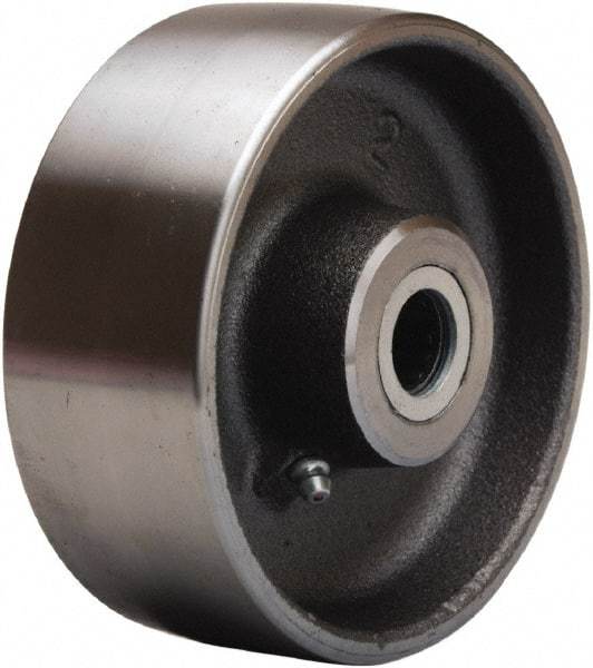 Hamilton - 5 Inch Diameter x 2 Inch Wide, Forged Steel Caster Wheel - 2,000 Lb. Capacity, 2-1/4 Inch Hub Length, 1/2 Inch Axle Diameter, Tapered Roller Bearing - Exact Industrial Supply