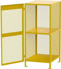 Jamco - Gas Cylinder Storage Cabinet - Steel, 40" Wide x 33" Deep x 71" High, Yellow - Exact Industrial Supply