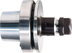 HAIMER - 2.5mm to 26mm Capacity, 3" Projection, HSK80F Hollow Taper, ER40 Collet Chuck - 0.0001" TIR, Through-Spindle & DIN Flange Coolant - Exact Industrial Supply
