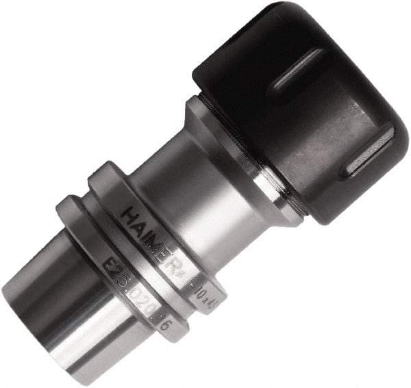 HAIMER - 1/8" to 3/8" Capacity, 48mm Projection, HSK25E Hollow Taper, ER16 Collet Chuck - 0.0001" TIR - Exact Industrial Supply