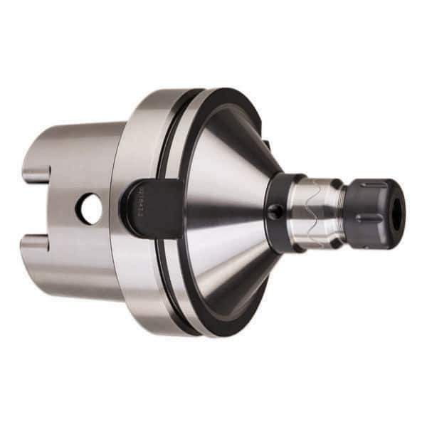 HAIMER - 2mm to 16mm Capacity, 160mm Projection, HSK125A Hollow Taper, ER25 Collet Chuck - 0.0001" TIR - Exact Industrial Supply