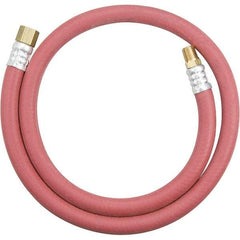Dynabrade - 3/8" ID 3.3' Long Hose - Male/Female Ends, 90 Working psi, Red - Exact Industrial Supply