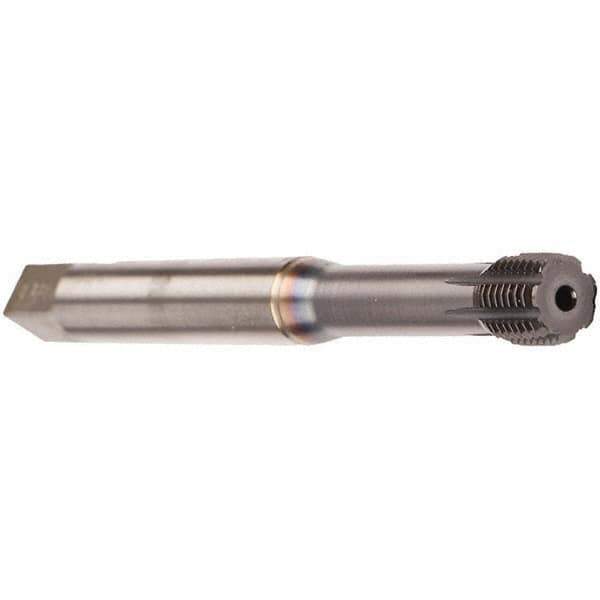 Emuge - 3/8-24 UNF 2BX Bottoming Thread Forming Tap - Cobalt, TiCN Finish, 3.937" OAL, 0.394" Thread Length, Right Hand Thread, Series InnoForm - Exact Industrial Supply