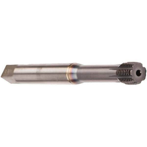 Emuge - M8x1.25 Metric 6HX Bottoming Thread Forming Tap - Cobalt, TiCN Finish, 90mm OAL, 14mm Thread Length, Right Hand Thread, Series InnoForm - Exact Industrial Supply