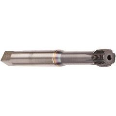 Emuge - M8x1.25 Metric 6HX Bottoming Thread Forming Tap - Cobalt, TiCN Finish, 90mm OAL, 14mm Thread Length, Right Hand Thread, Series InnoForm - Exact Industrial Supply