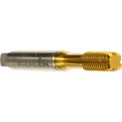 Emuge - 5/16-18 UNC 2B/3B Bottoming Thread Forming Tap - Cobalt, TiN Finish, 3.543" OAL, 0.787" Thread Length, Right Hand Thread, Series Druck - Exact Industrial Supply