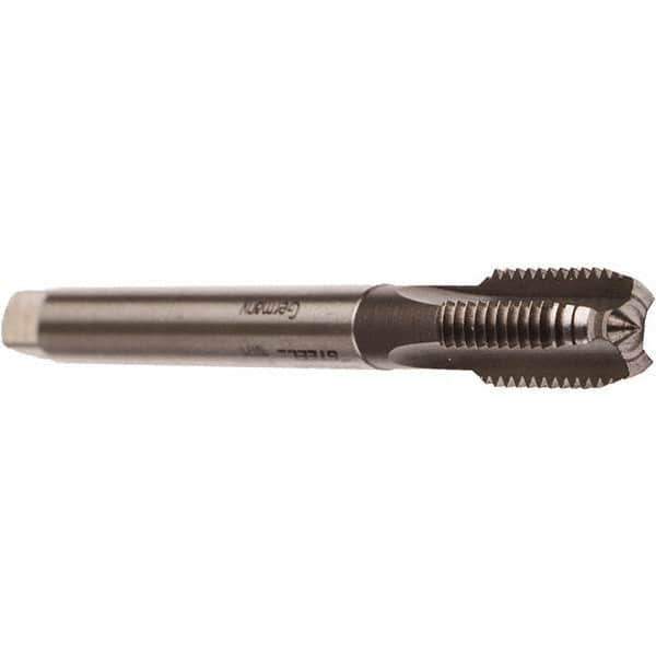 Emuge - 1/16-28" BSPP, 3 Flutes, Modified Bottoming Chamfer, Bright Finish, Cobalt British Standard Pipe Tap - 0.2362" Shank Diam, 0.1929" Square Size, Series Rekord A - Exact Industrial Supply
