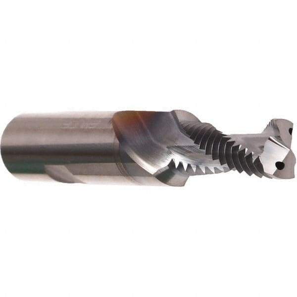 Emuge - 1/2-13, 0.423" Cutting Diam, 2 Flute, Solid Carbide Helical Flute Thread Mill - Internal Thread, 1.234" LOC, 3.74" OAL, 14mm Shank Diam - Exact Industrial Supply