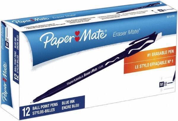Paper Mate - 1mm Ball Point Stick Pen - Blue - Exact Industrial Supply