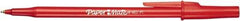 Paper Mate - 1mm Ball Point Stick Pen - Red - Exact Industrial Supply