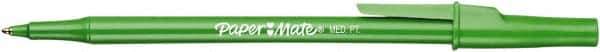 Paper Mate - 1mm Ball Point Stick Pen - Green - Exact Industrial Supply