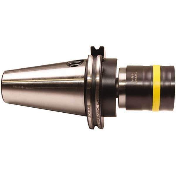 Emuge - DIN2080-30 Taper Shank Tension & Compression Tapping Chuck - M4.5 Min Tap Capacity, 97mm Projection, Size 3 Adapter, Quick Change - Exact Industrial Supply