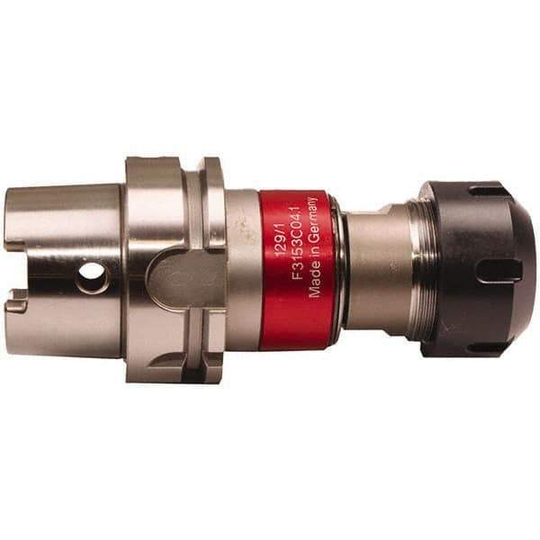Emuge - HSK100A Taper Shank Tension & Compression Tapping Chuck - M4 Min Tap Capacity, 115.3mm Projection, Through Coolant - Exact Industrial Supply