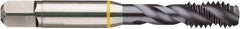 Guhring - #6-40 UNF 2B/3B Modified Bottoming Spiral Flute Tap - Cobalt, TiCN Finish, 2" OAL, Right Hand Flute, Right Hand Thread, H2, Series 4410 - Exact Industrial Supply