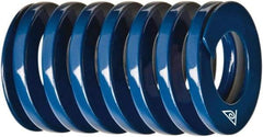 Associated Spring Raymond - 2" Hole Diam, 1" Rod Diam, 5-1/2" Free Length, Blue Die Spring - 1150 Lb Max Deflection, 2.3307" Max Deflection, Medium Duty, Chromium Alloy Steel - Exact Industrial Supply