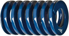 Associated Spring Raymond - 2-1/2" Hole Diam, 1-1/2" Rod Diam, 4-1/2" Free Length, Blue Die Spring - 2097 Lb Max Deflection, 2" Max Deflection, Medium Duty, Chromium Alloy Steel - Exact Industrial Supply