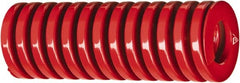 Associated Spring Raymond - 1-1/2" Hole Diam, 3/4" Rod Diam, 2" Free Length, Red Die Spring - Exact Industrial Supply
