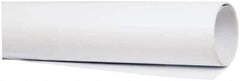Made in USA - 4' Long, 1-1/2" Diam, Polystyrene Plastic Rod - Opaque White - Exact Industrial Supply