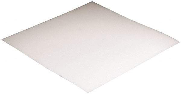 Made in USA - 3/4" Thick x 24" Wide x 2' Long, Polyethylene (LDPE) Sheet - White - Exact Industrial Supply