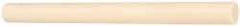 Made in USA - 8' Long, 1-1/2" Diam, ABS Plastic Rod - Beige - Exact Industrial Supply