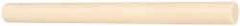 Made in USA - 8' Long, 2-1/2" Diam, ABS Plastic Rod - Beige - Exact Industrial Supply