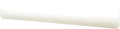 Value Collection - 1' Long, 2" Diam, Polyethylene (HDPE) Plastic Rod - White - Exact Industrial Supply