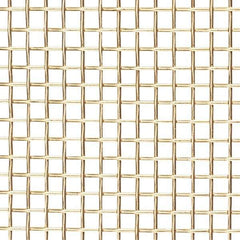 Value Collection - 34 Gage, 0.01 Inch Wire Diameter, 40 x 40 Mesh per Linear Inch, Brass, Wire Cloth - 0.015 Inch Opening Width, 36 Inch Wide, Cut to Length - Exact Industrial Supply