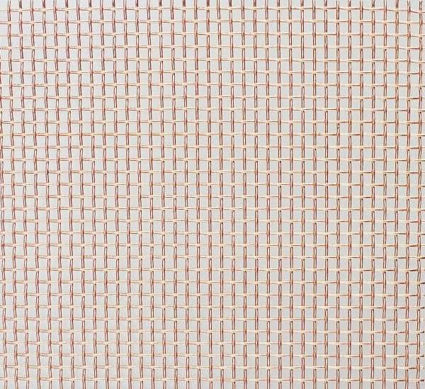 Value Collection - 43 Gage, 0.0055 Inch Wire Diameter, 80 x 80 Mesh per Linear Inch, Copper, Wire Cloth - 0.007 Inch Opening Width, 36 Inch Wide, Cut to Length - Exact Industrial Supply