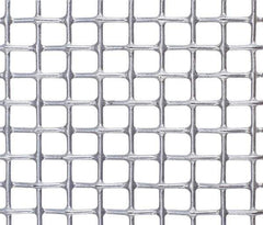 Value Collection - 20 Gage, 0.035 Inch Wire Diameter, 4 x 4 Mesh per Linear Inch, Steel, Wire Cloth - 0.215 Inch Opening Width, 36 Inch Wide, Cut to Length, Galvanized after Weave - Exact Industrial Supply